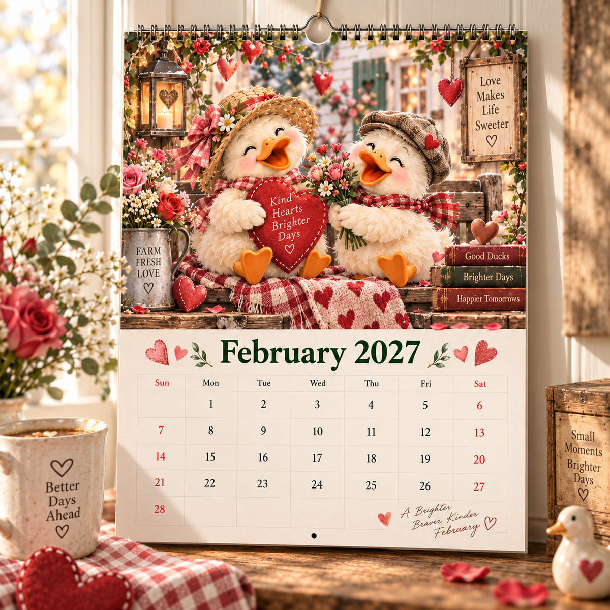 Duck Magic™ 2027 – 12 Month Illustrated Wall Calendar