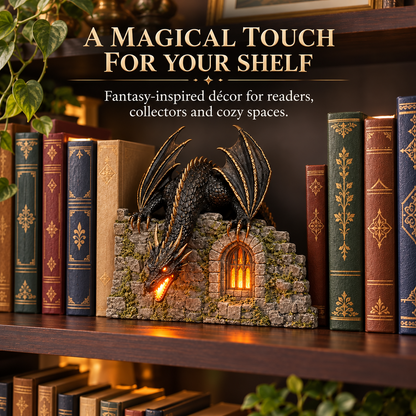 🐉🔥 Dragon Humidifier with Flame Effect – Bring Fantasy Magic to Your Reading Nook ✨