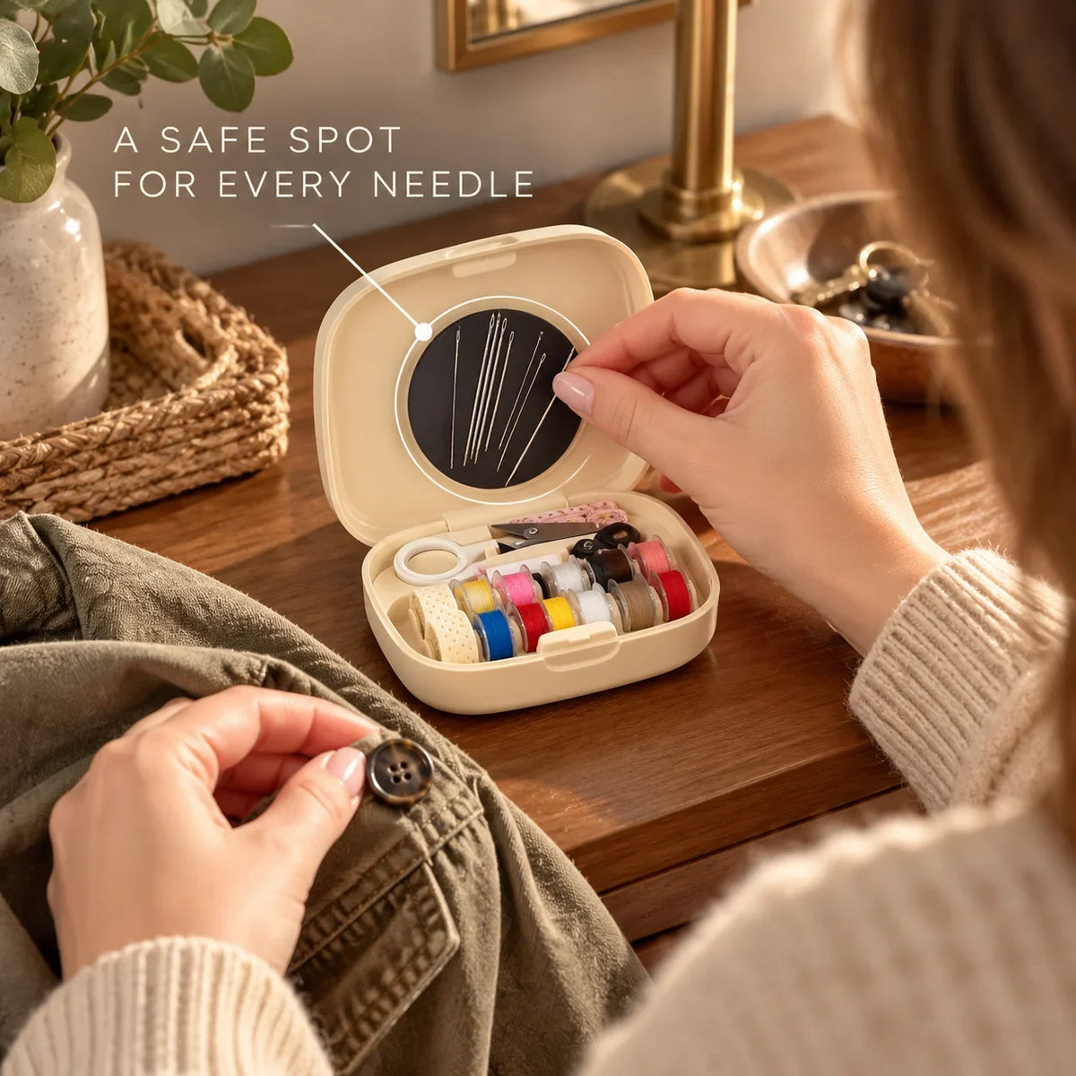 🧵✨ Portable Magnetic Sewing Kit – Quick Clothing Repairs Anytime, Anywhere!