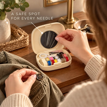 🧵✨ Portable Magnetic Sewing Kit – Quick Clothing Repairs Anytime, Anywhere!