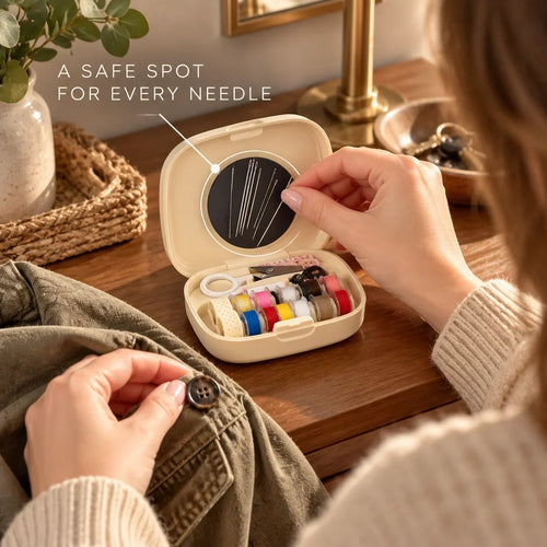 🧵✨ Portable Magnetic Sewing Kit – Quick Clothing Repairs Anytime, Anywhere!