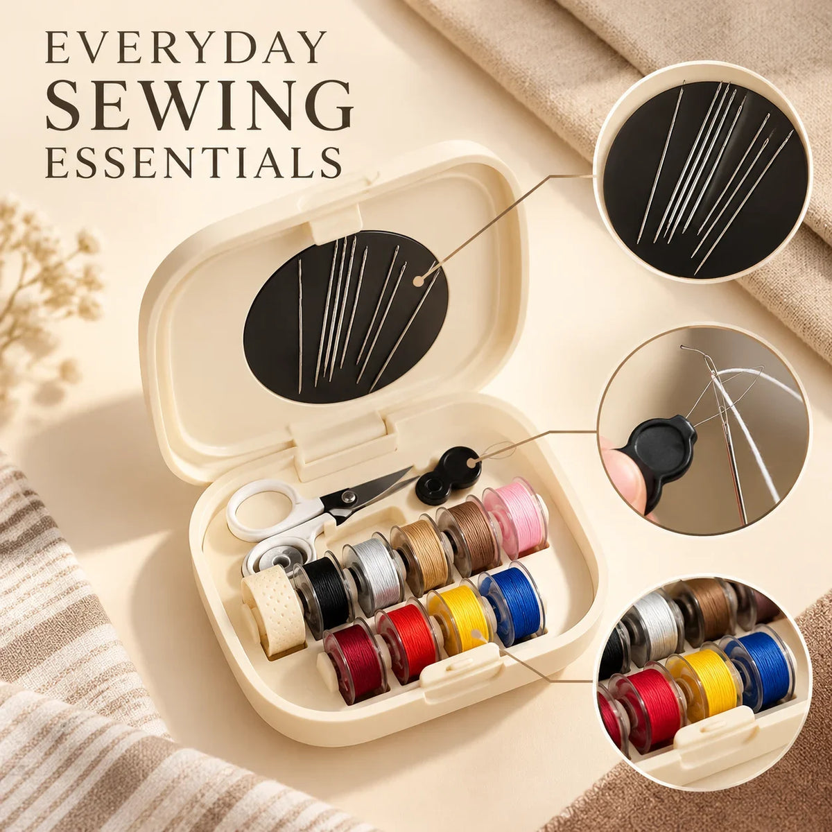 🧵✨ Portable Magnetic Sewing Kit – Quick Clothing Repairs Anytime, Anywhere!