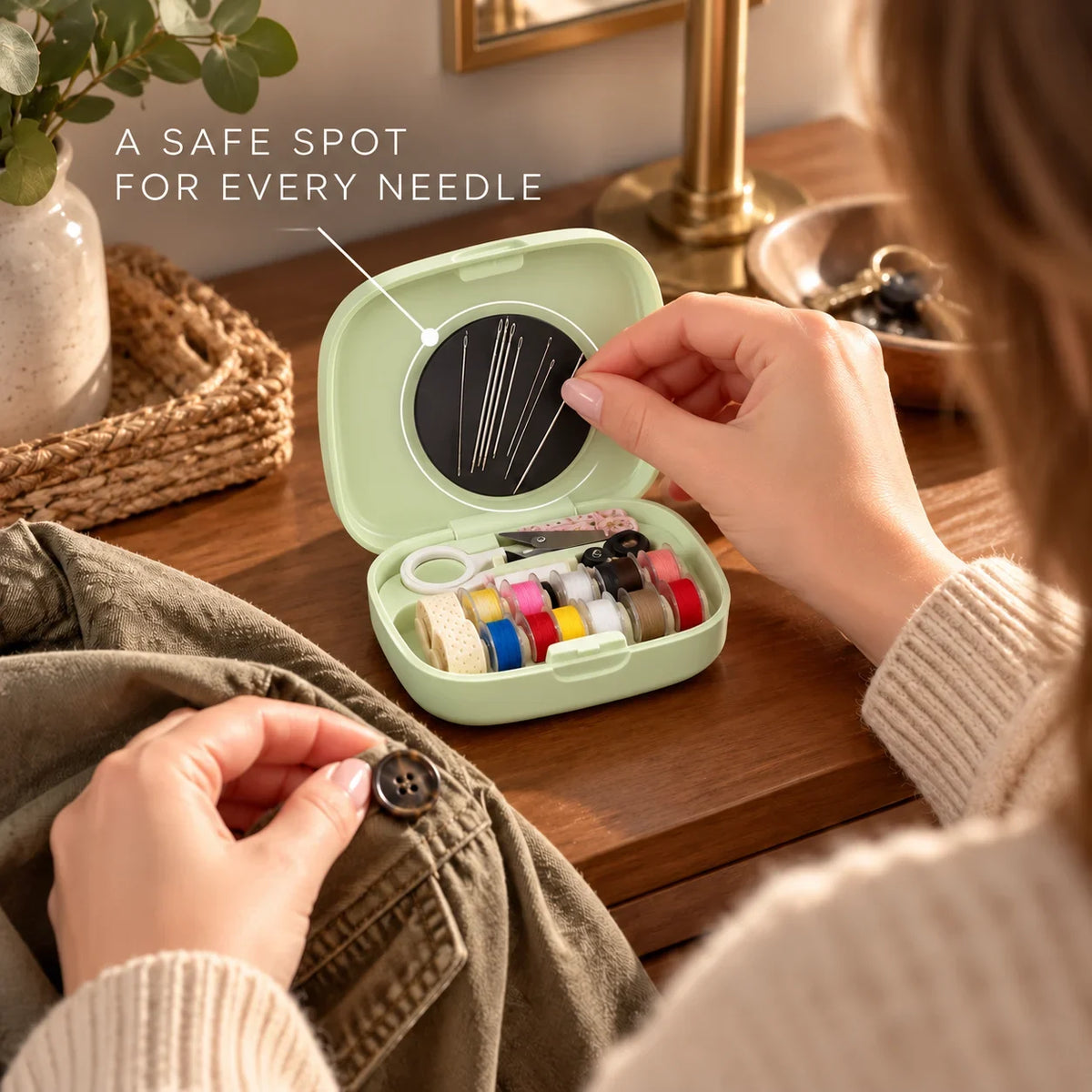 🧵✨ Portable Magnetic Sewing Kit – Quick Clothing Repairs Anytime, Anywhere!