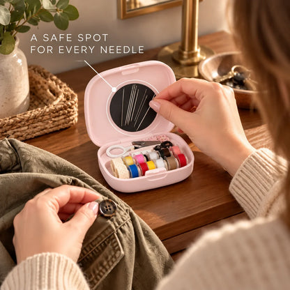 🧵✨ Portable Magnetic Sewing Kit – Quick Clothing Repairs Anytime, Anywhere!