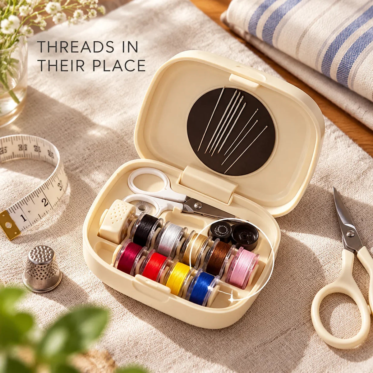 🧵✨ Portable Magnetic Sewing Kit – Quick Clothing Repairs Anytime, Anywhere!