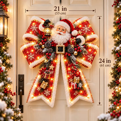 🎀🎄Oversized Light-Up Christmas Magic Bow Door Hangers(🎁Same as the video)