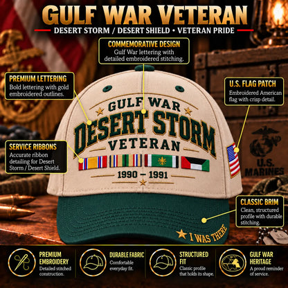 🏆 LAST CHANCE: 49% OFF! 🇺🇸 Proud Gulf War Veteran Cap