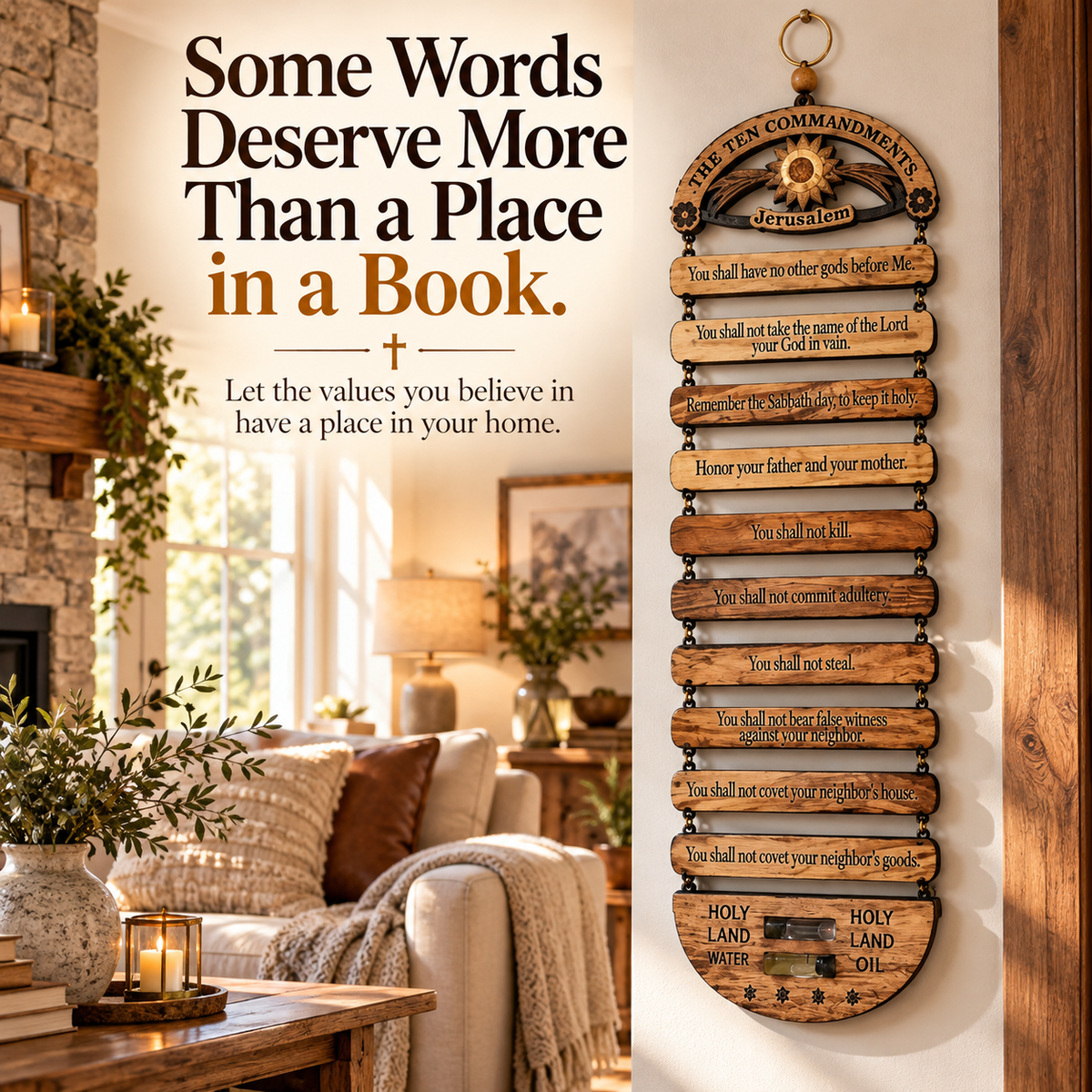 ✝️ More Than Wall Decor ❤️ The Ten Commandments – A Daily Reminder Of Faith & Family