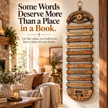 ✝️ More Than Wall Decor ❤️ The Ten Commandments – A Daily Reminder Of Faith & Family