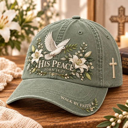 ✝️ Faith & Nature Scripture Baseball Cap | Floral Embroidery & Everyday Comfort 🧢