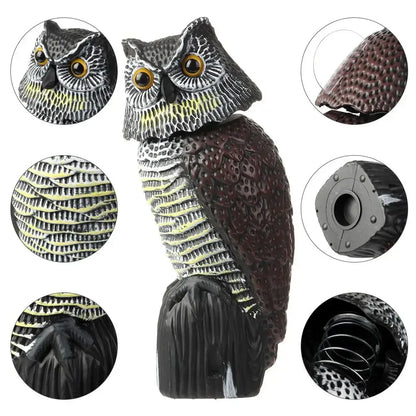 ⭐2026 USA Sale: Up to 50% OFF -Rotating Head Owl Garden Decoy