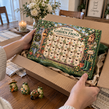 🐸Garden Frog Advent Calendar – 24 Unique Little Frog Friends & Garden Surprises for Every December Day