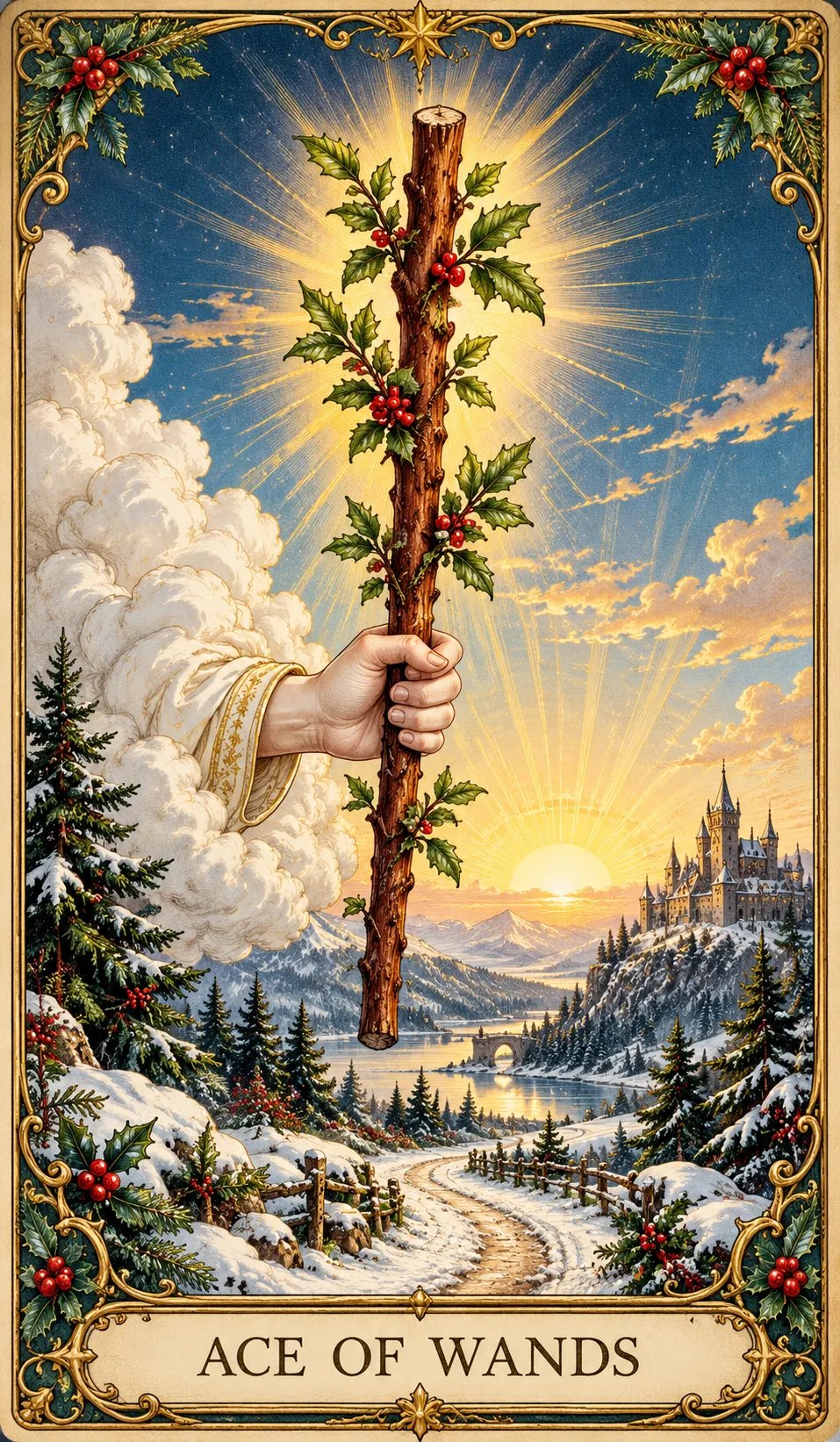 🔥The Enchanted Holiday Tarot – 78 Cards & 12 Days of Rituals🎉
