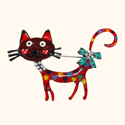 🐱 Broche de gato de dibujos animados – Un toque de fantasía para tus conjuntos