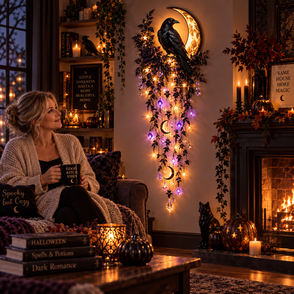 LAST DAY 49% OFF✨ Enchanted Halloween Cascade Lights | Gothic Hanging Wall Decor – 5 Styles