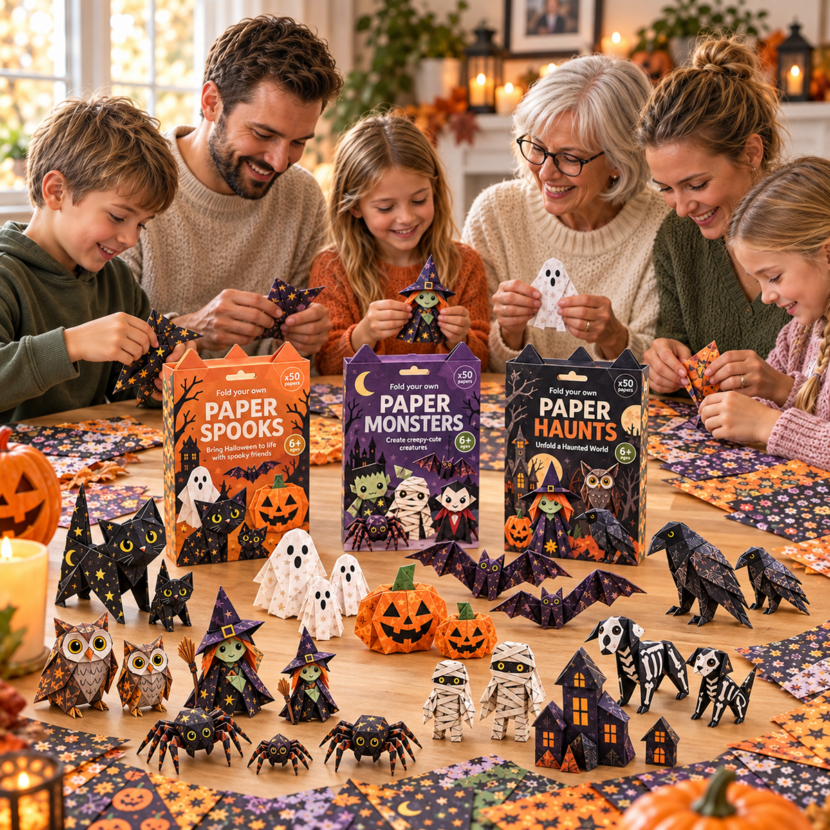 🎃DIY Halloween Paper-💕Step-by-Step Guide Included