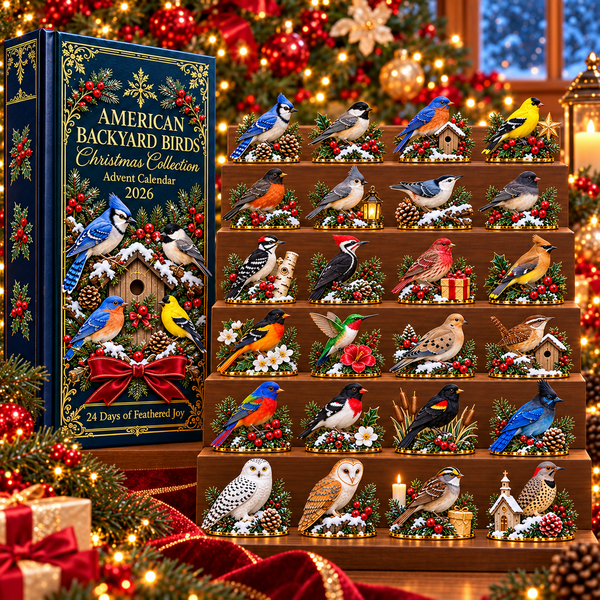✨24 Days of American Backyard Birds-🎁Best Gift For Your Family & Friends!