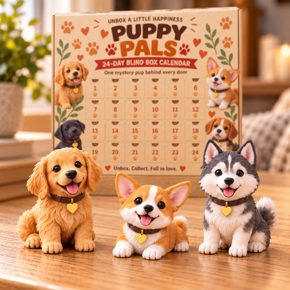 🐶 Puppy Pals™ – 24-Day Dog Advent Calendar 🎄