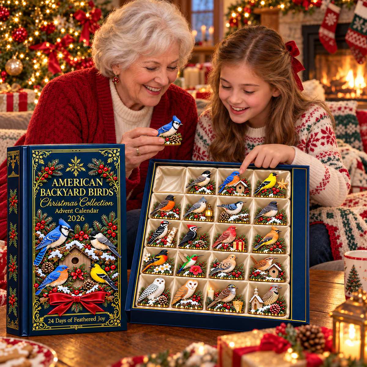 ✨24 Days of American Backyard Birds-🎁Best Gift For Your Family & Friends!