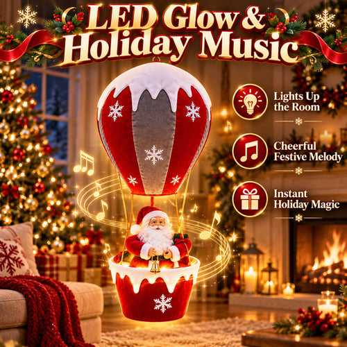 🔥The Floating Santa Experience – Cordless Glow & Musical Magic