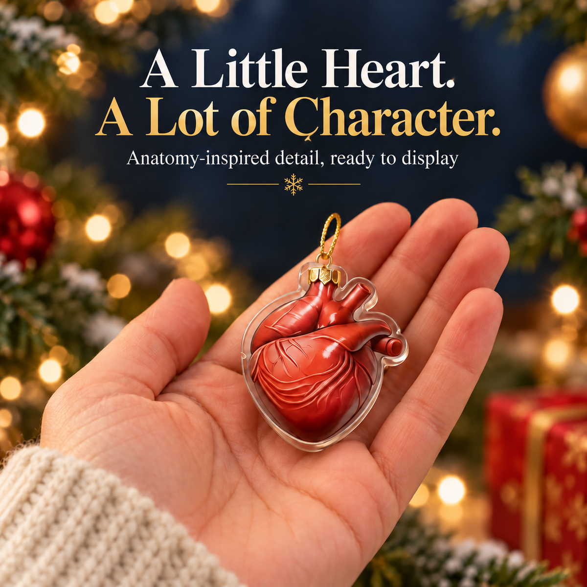 🎄 Anatomy Christmas Advent Calendar – 🎁Unique Organ-Shaped Ornaments & Holiday Surprises for Nurses, Medical Students & Science Lovers