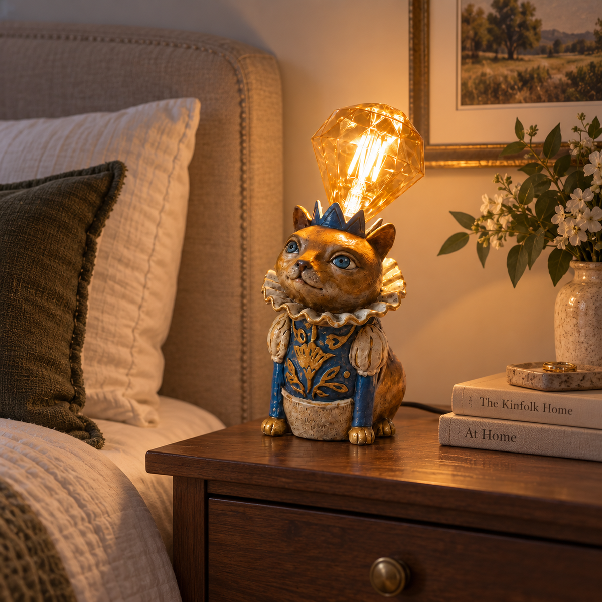 Crowned Companions Royal Animal Resin Accent Lamp