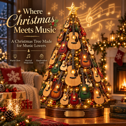 🎸Musical Guitar Christmas Tree Light-🎁A Christmas Tree Made for Music Lovers