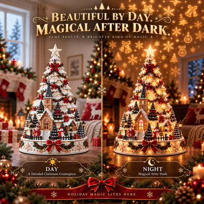 🔥HOT SALE🔥🏆 60,000+ Sold - 🎄MerryRealm™ Christmas Village Lightscape Tree