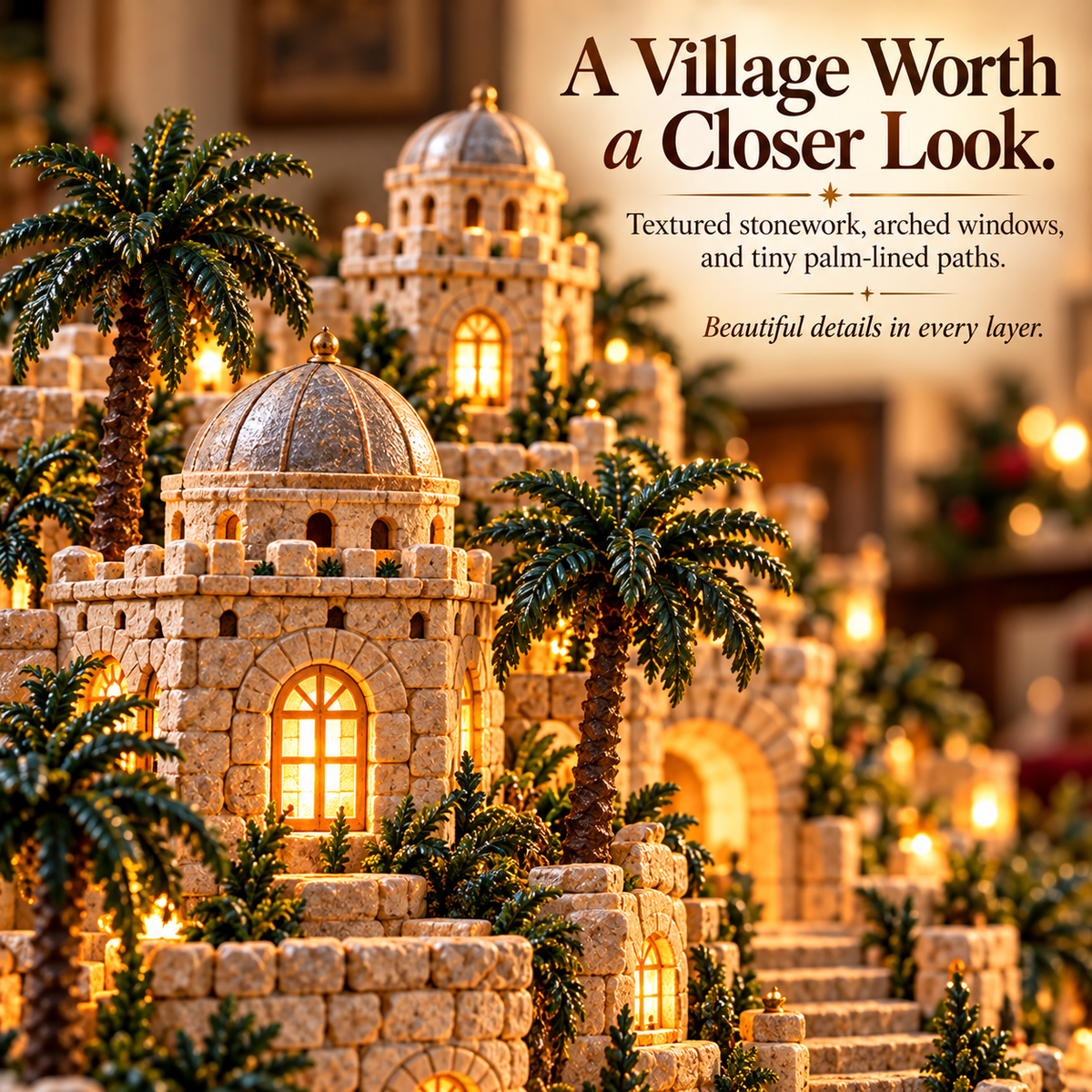 ✨ Remember the Night That Changed Everything! — The Holy Night of Bethlehem Illuminated Nativity Village