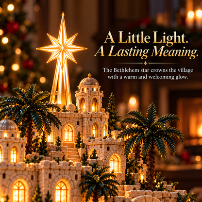 ✨ Remember the Night That Changed Everything! — The Holy Night of Bethlehem Illuminated Nativity Village