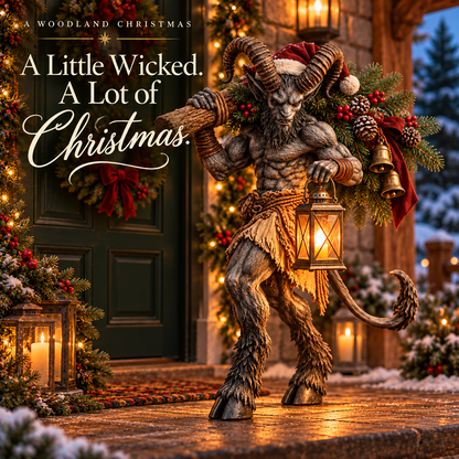 🔥2026 Hot Sale - Krampus Lighted Christmas Woodland Decor
