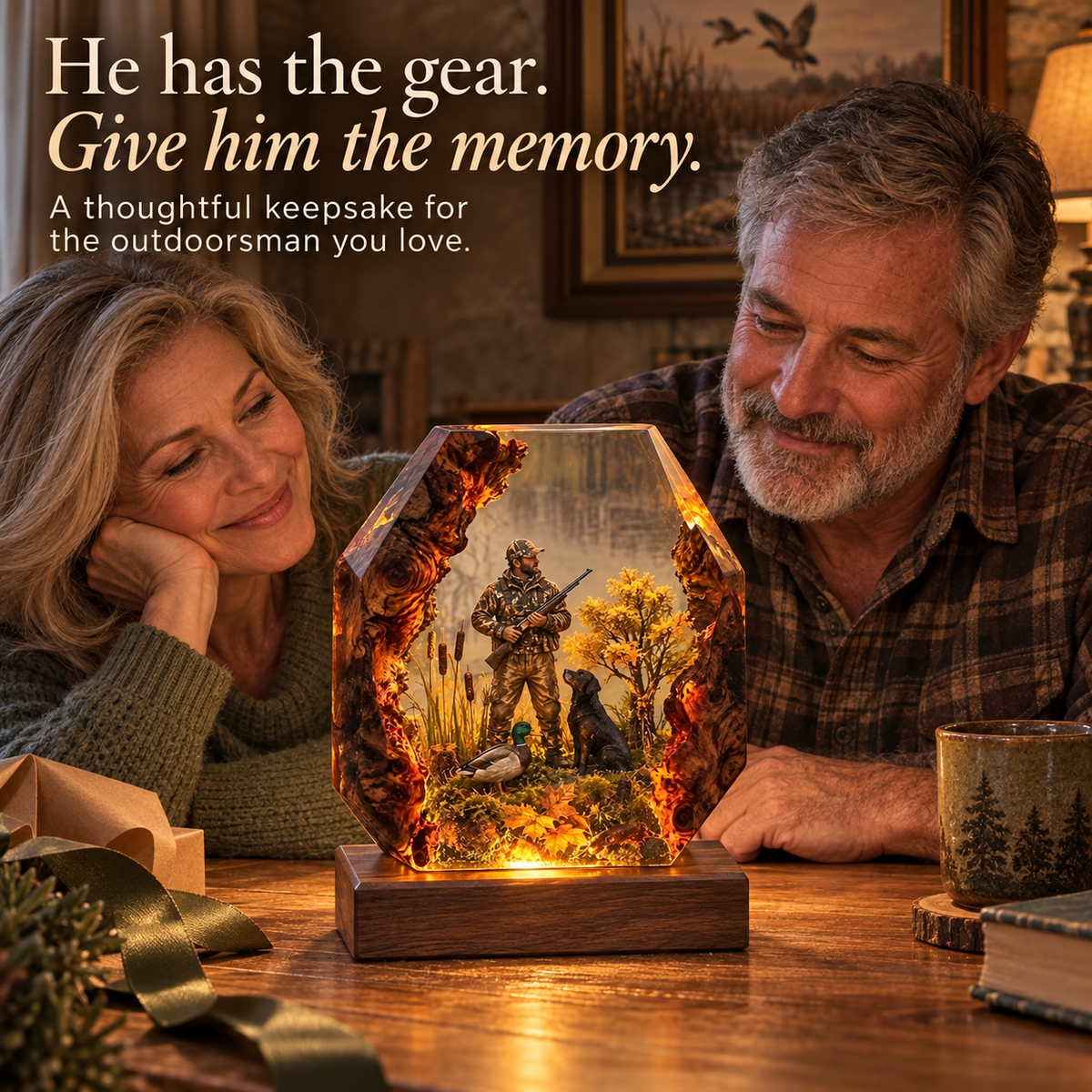 Sadie Hunting Scene Lamp
