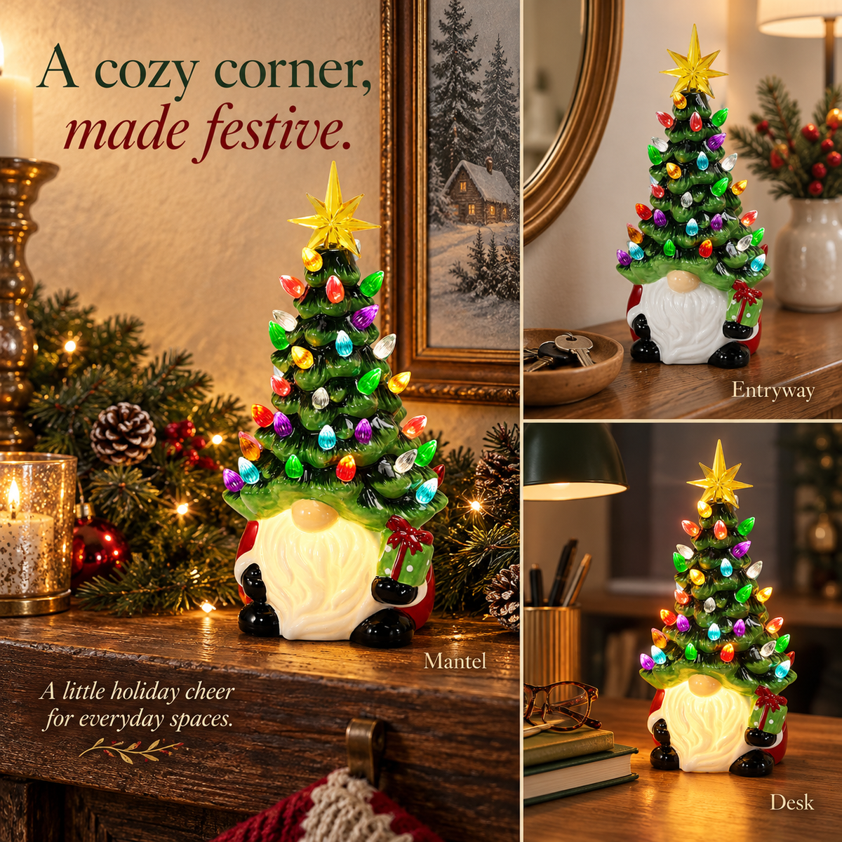 ✨DIY Lighted Christmas Gnome Tree - Best Gift For Family