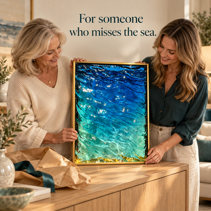 Ocean in a Frame — 3D Water Ripple Wall Art