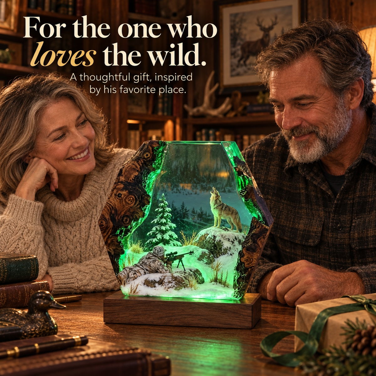 Sadie Hunting Scene Lamp