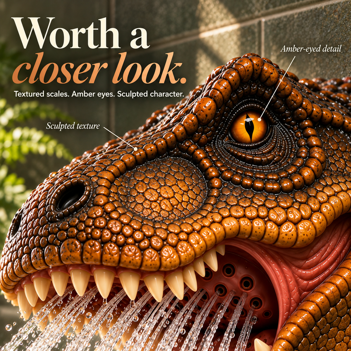 Prehistoric Splash – T-Rex Shower Head