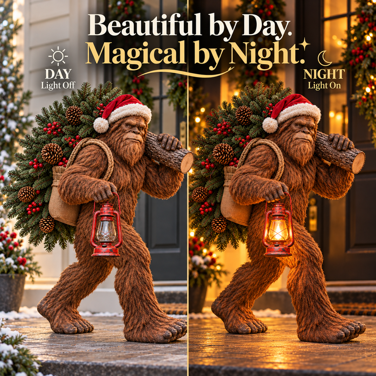🔥2026 Hot Sale - Bigfoot Lighted Christmas Woodland Decor