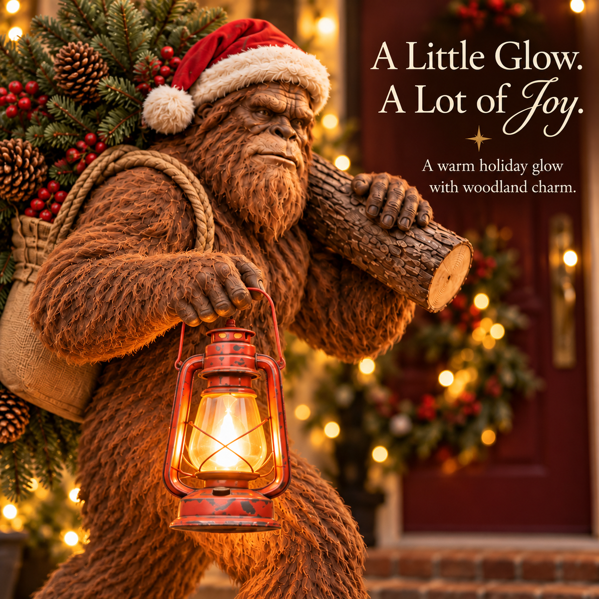 🔥2026 Hot Sale - Bigfoot Lighted Christmas Woodland Decor