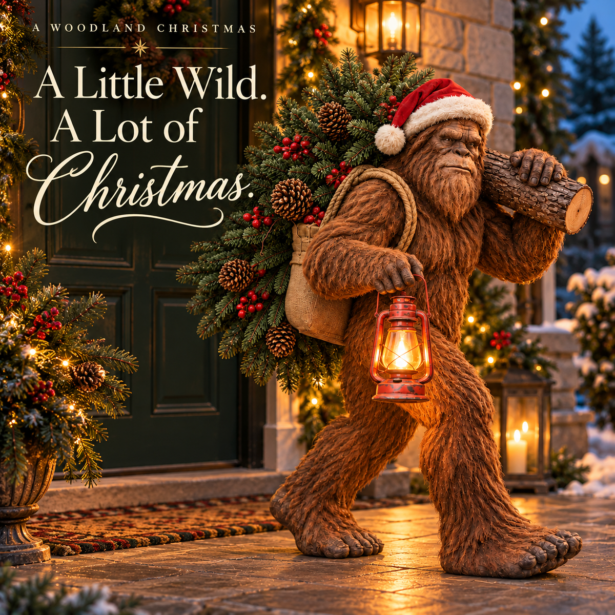 🔥2026 Hot Sale - Bigfoot Lighted Christmas Woodland Decor