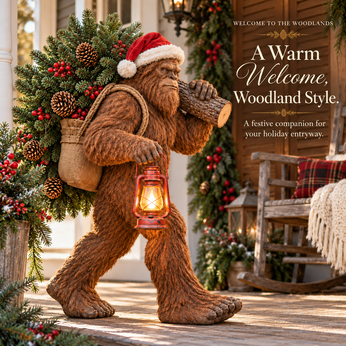🔥2026 Hot Sale - Bigfoot Lighted Christmas Woodland Decor