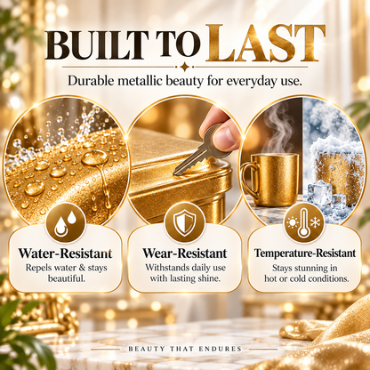 ✨Metallic Gold Finish Paint – Rich Shimmer for Furniture, Décor & DIY Projects