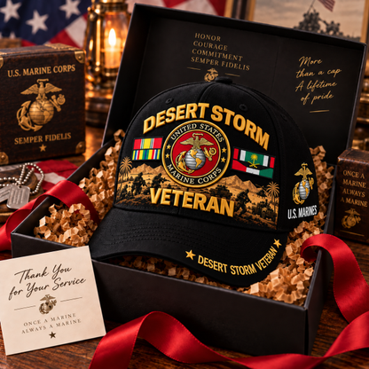🏆Last Day Promo: 45% OFF! 🏜️Desert Storm Veteran Tribute Cap （1991–2026 -35TH ANNIVERSARY）