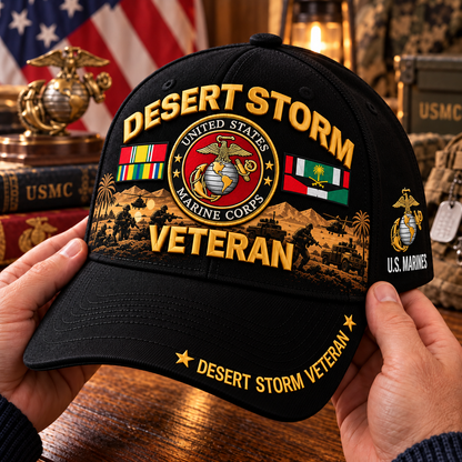 🏆Last Day Promo: 45% OFF! 🏜️Desert Storm Veteran Tribute Cap （1991–2026 -35TH ANNIVERSARY）