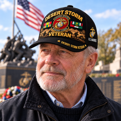 🏆Last Day Promo: 45% OFF! 🏜️Desert Storm Veteran Tribute Cap （1991–2026 -35TH ANNIVERSARY）