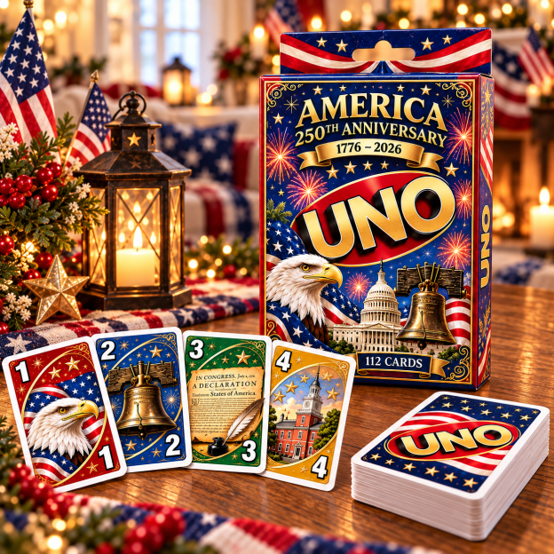 🇺🇸 America 250th Anniversary UNO Card Game — 1776–2026 Commemorative Edition