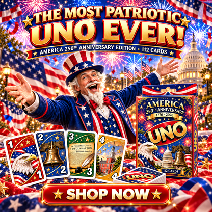 🇺🇸 America 250th Anniversary UNO Card Game — 1776–2026 Commemorative Edition