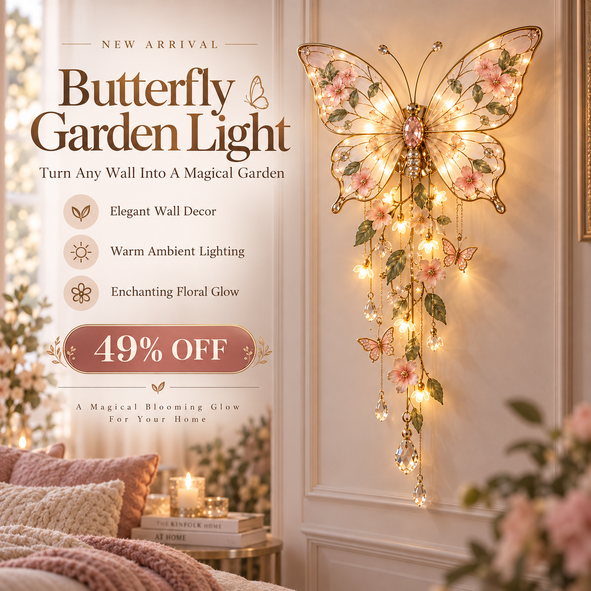 🦋Butterfly Garden Light(❤Same as the video)