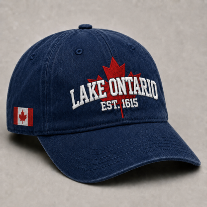 🍁 Der See verlässt dich nie – Bestickte Kappe mit Lake Ontario