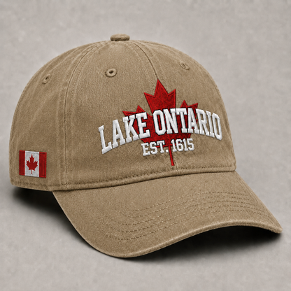 🍁 Der See verlässt dich nie – Bestickte Kappe mit Lake Ontario