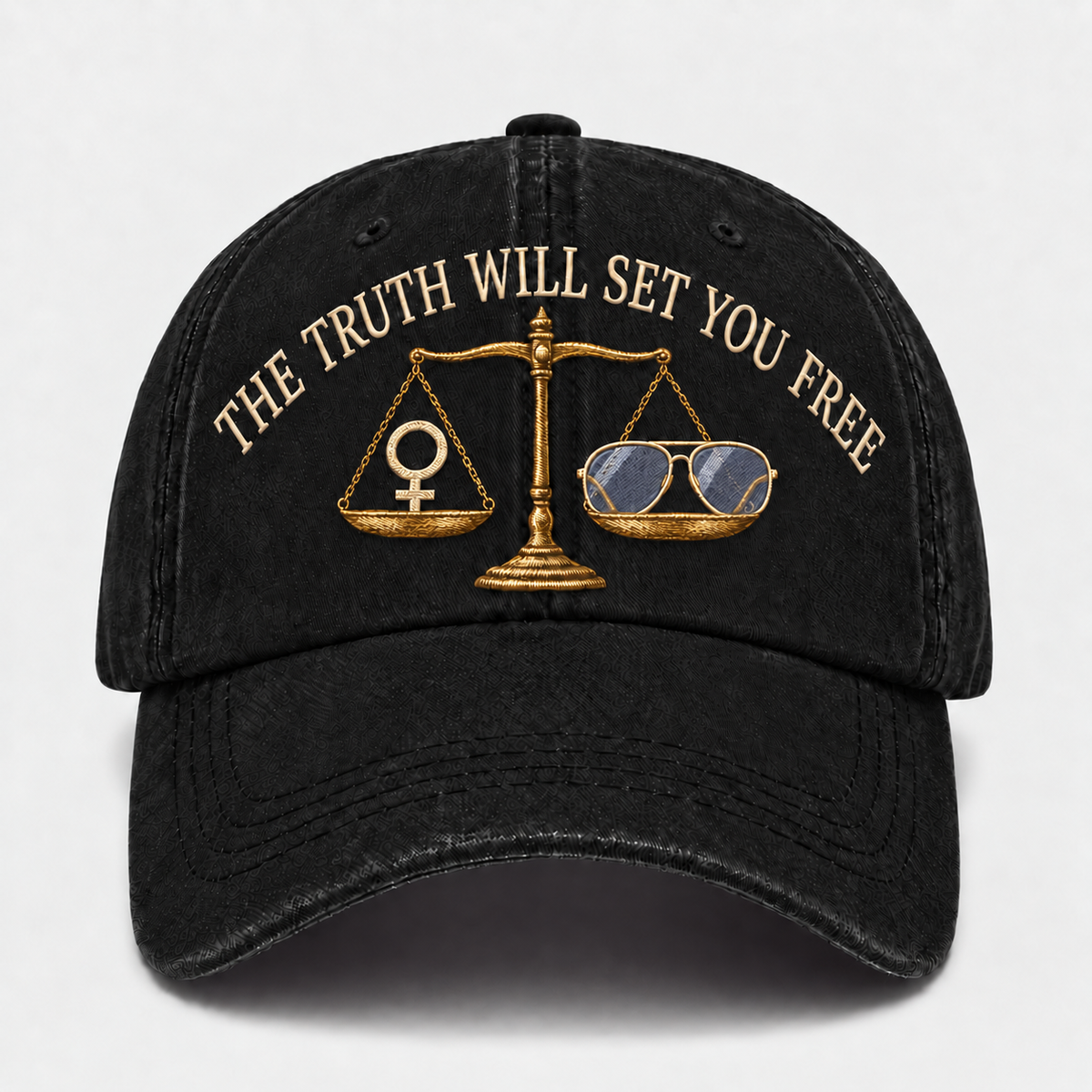 💜 The Truth Will Set You Free bestickte Kappe